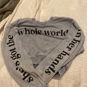 Modish Rebel - Long Sleeve Cropped Crew Neck - Size S